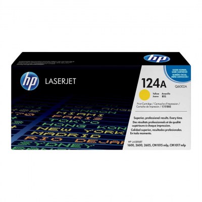 HP 124A (Q6002A) - Jaune Authentique